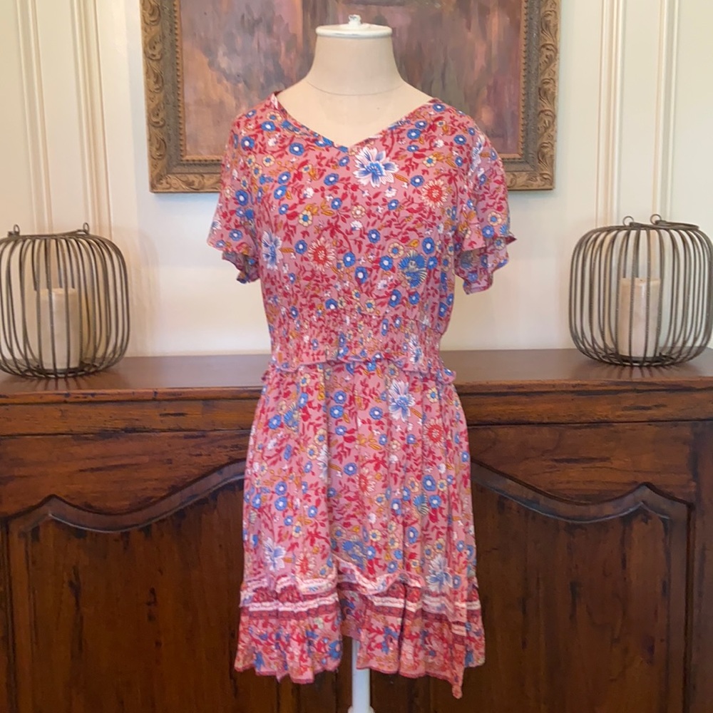 Mauve Floral flowy Dress